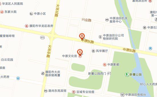 濮阳市中原文化宫交通路线指引