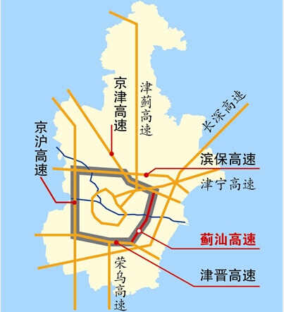 车主指南：蓟汕高速全线完工将通车 天津环城高速公路圈建成