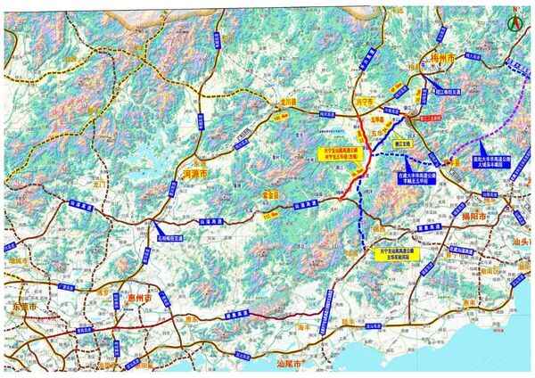 车主指南：兴宁到五华的高速路预计2017年底前通车