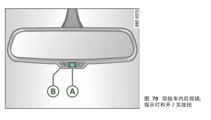 奥迪a4l后视镜调节图解图片