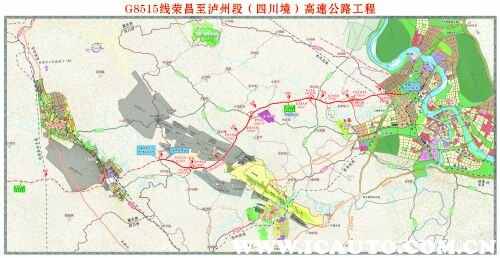 车主指南：泸渝高速公路建设   泸州境内路基土建已完成70%