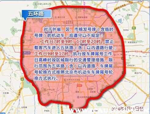 北京外地車限行規定,北京外地車限行時間