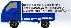 b1驾照可以开几吨货车