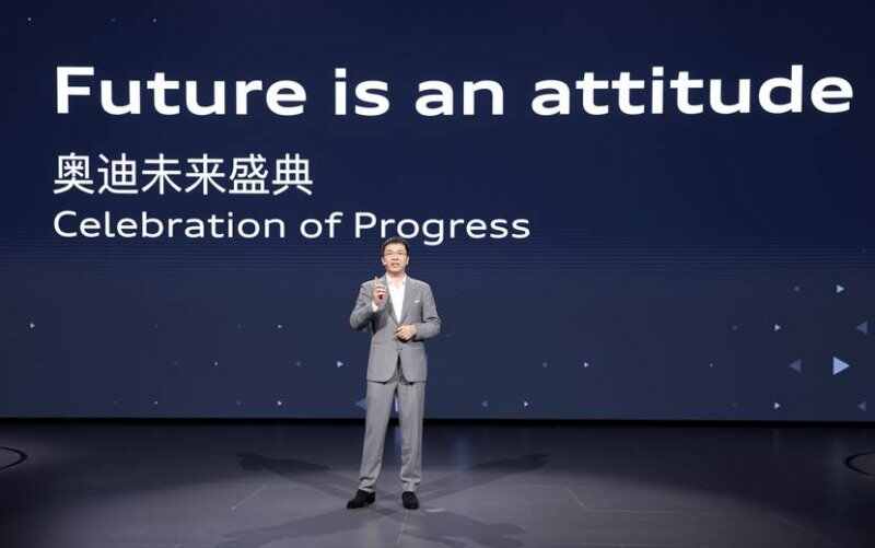 1.一汽-大众奥迪销售事业部执行副总经理孙惠斌：一汽-大众奥迪在奥迪全球品牌框架的指引下，围绕科技和人文双线发力，创新打造“新豪华、新体验、新精英、新模式”环环相扣的“新奥迪”品牌矩阵。