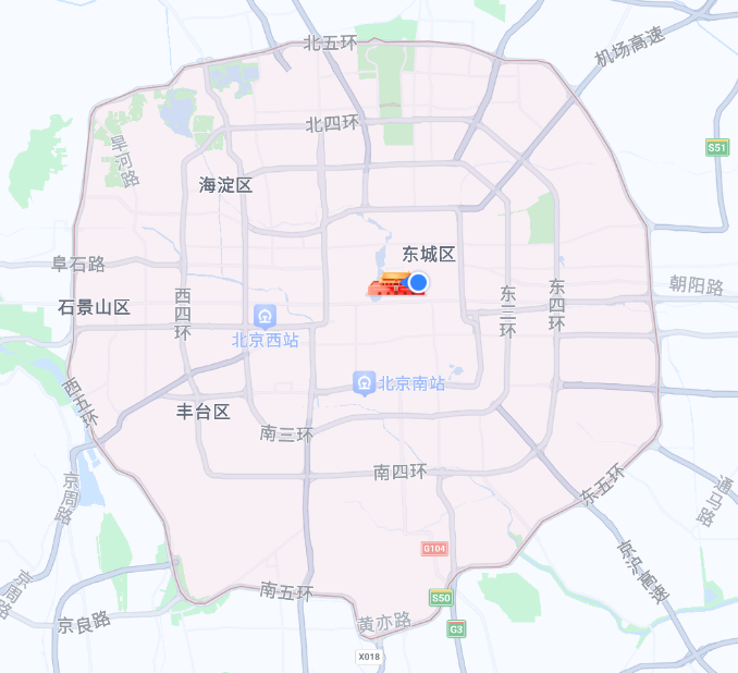 北京限行区域范围图图片